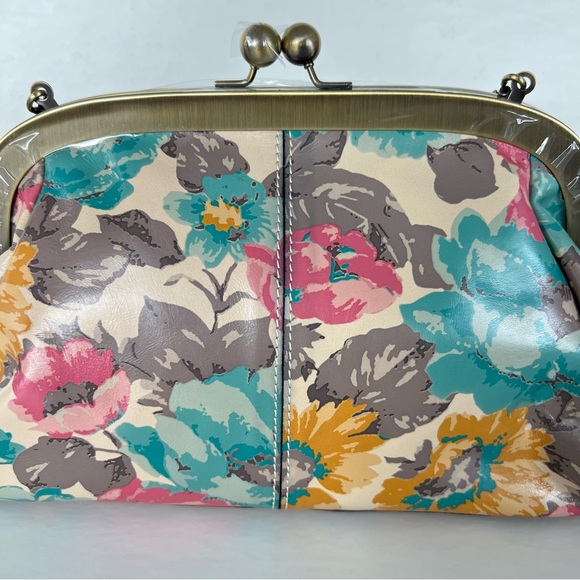 PATRICIA NASH Mia Multi Floral Leather Framed Clutch Crossbody Shoulder Bag NWT - Picture 2 of 13
